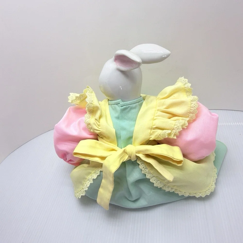 Rare Vintage Goebel Bunnyworth Mrs Azalea Porcelain Rabbit Doll 1993 9